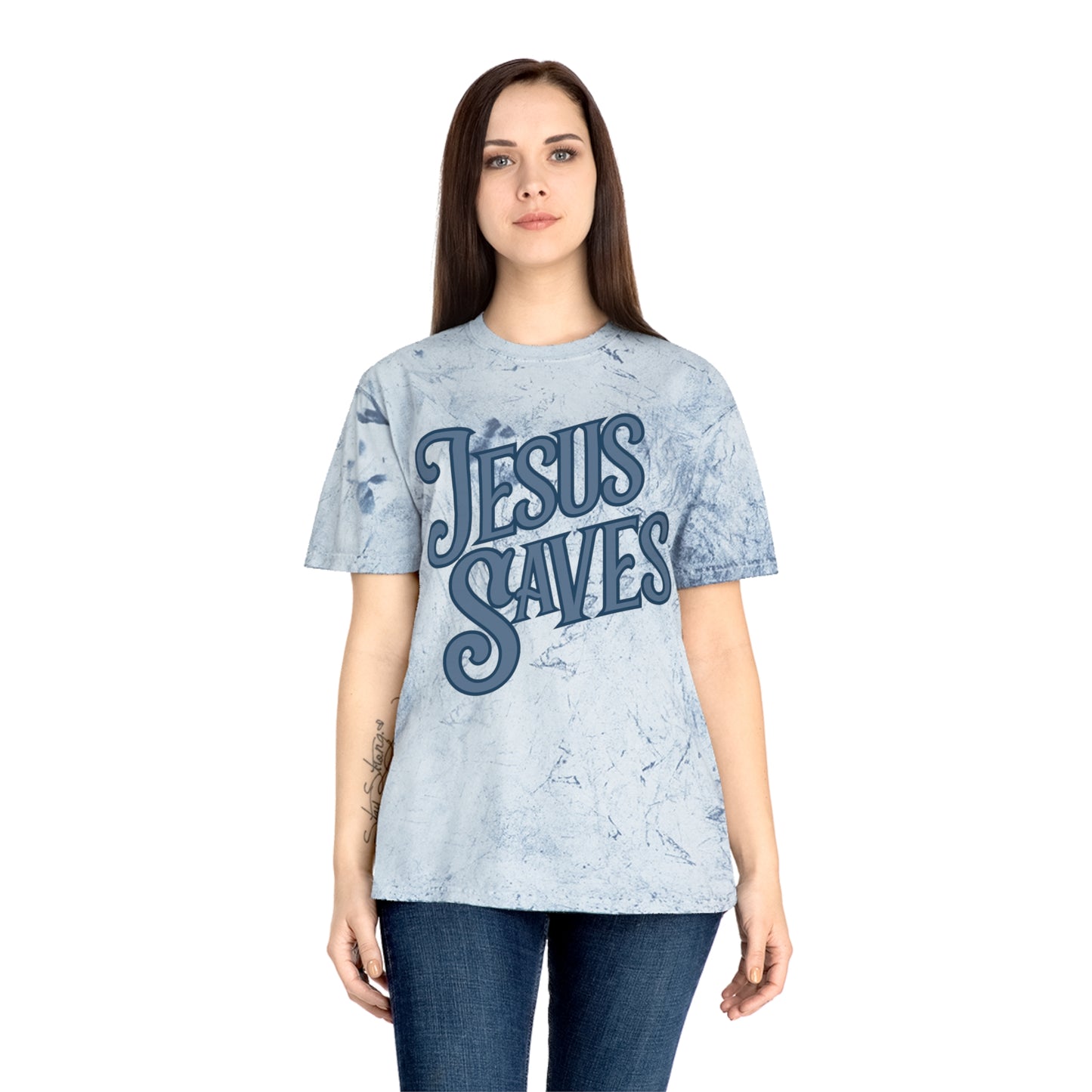 Unisex Jesus Saves Comfort Colors Color Blast T-shirt