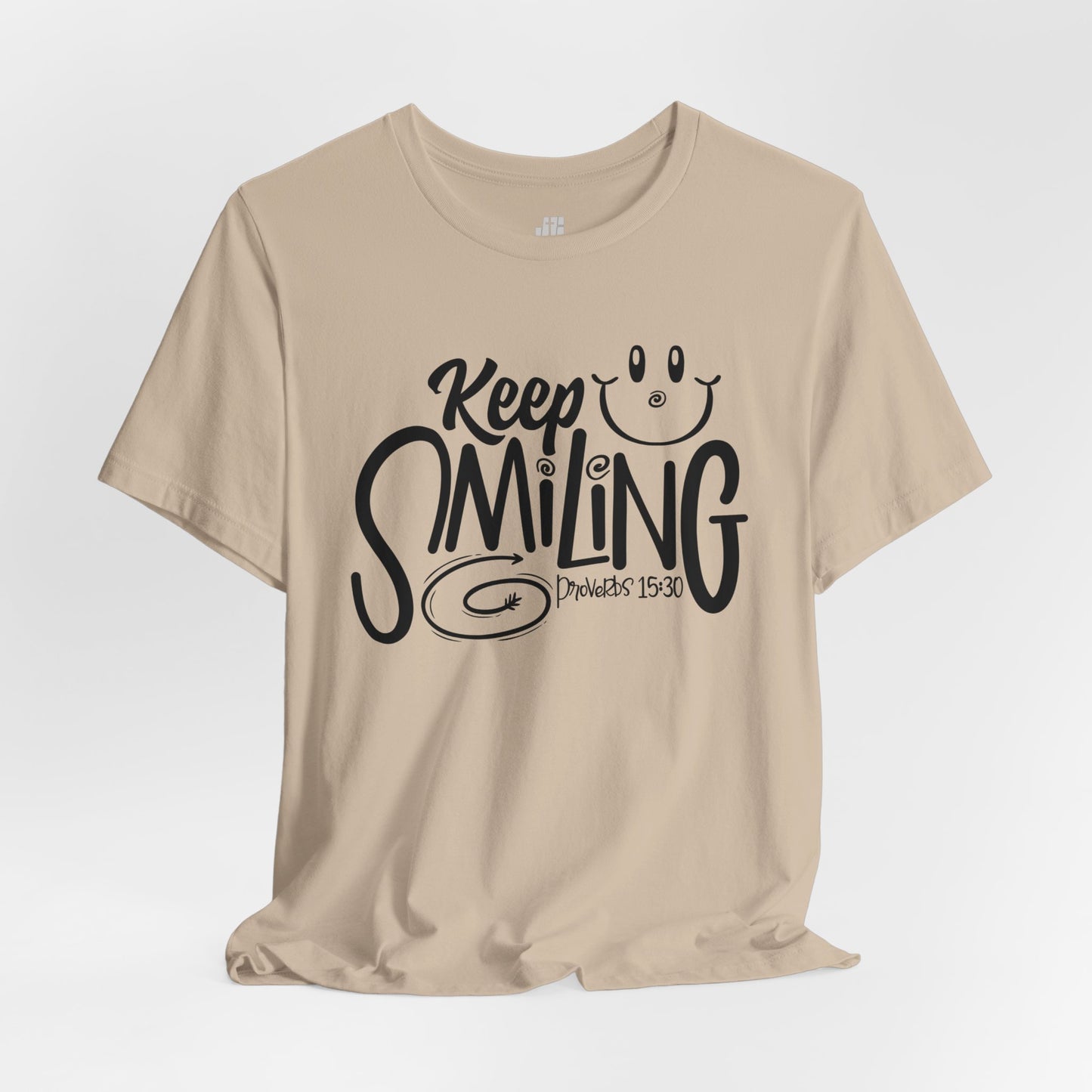 Keep Smiling Soft Cotton Tee - Bible Verse Christian Tee