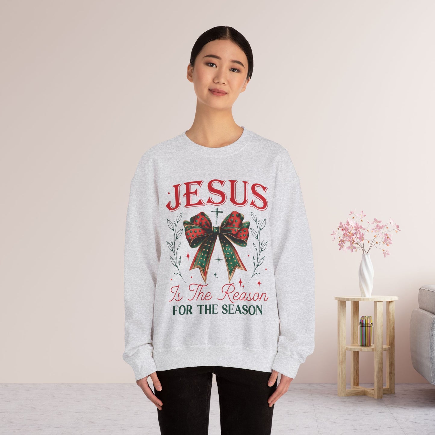 Jesus Is The Reason For The Season Christian Sweatshirt - Christmas Pullover