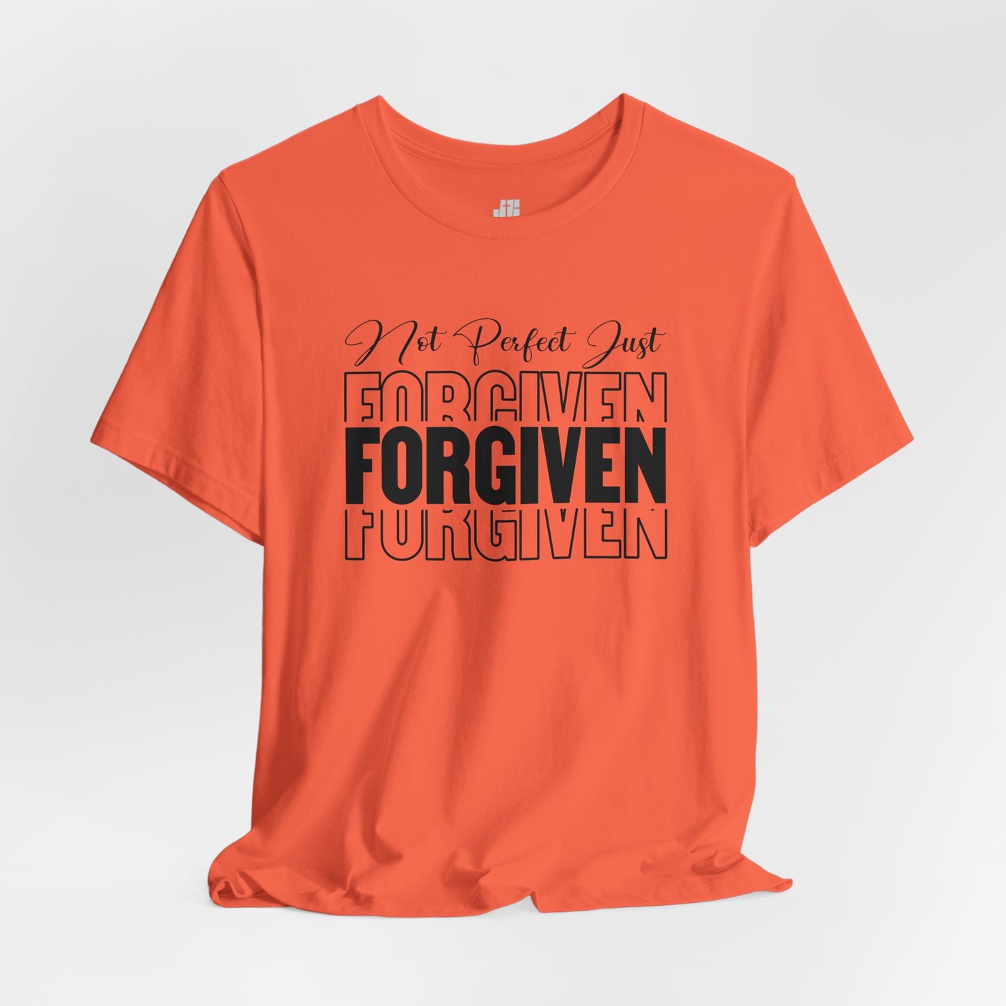 Not Perfect Just Forgiven Christian Soft Cotton Tee