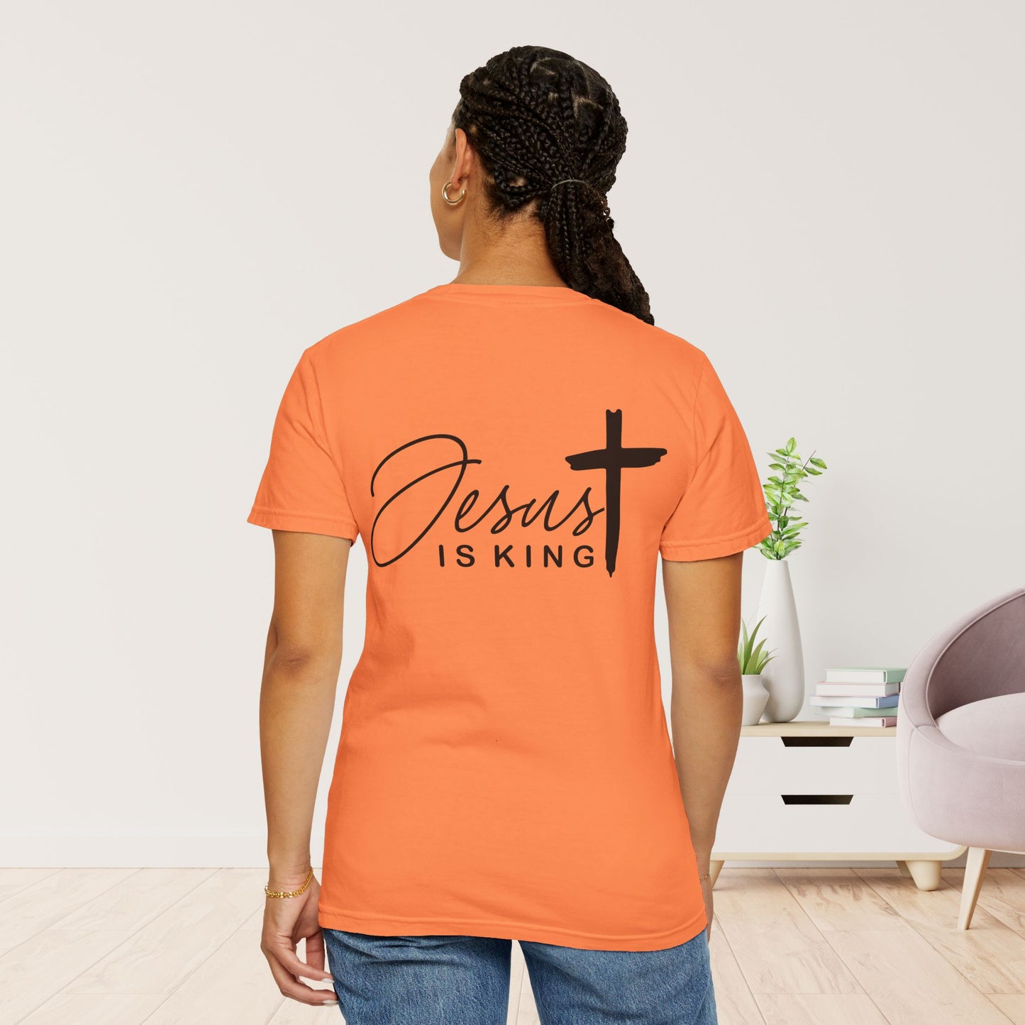 Comfort Colors Jesus is King Christian Tee