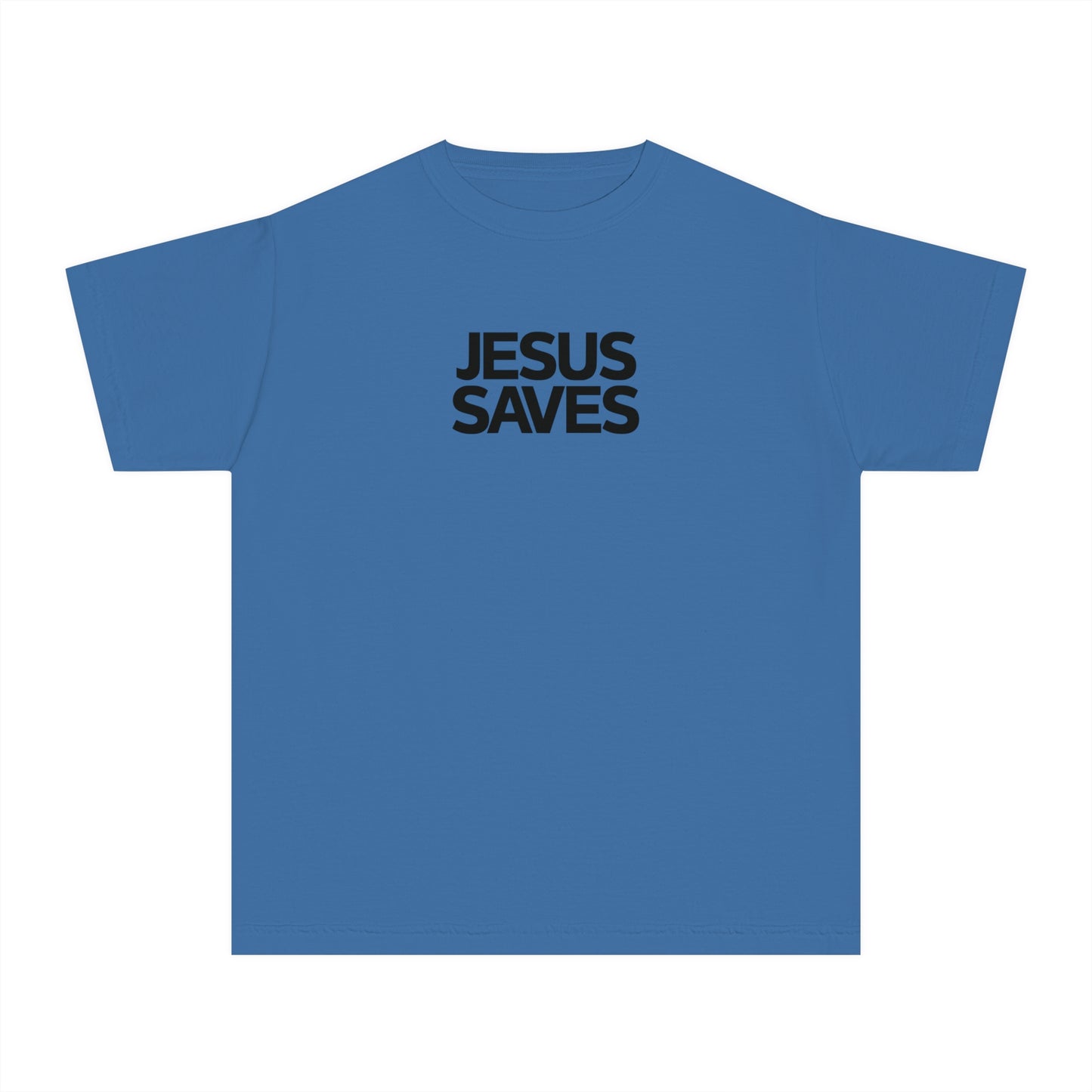 Jesus Saves Comfort Colors Youth Christian Tee