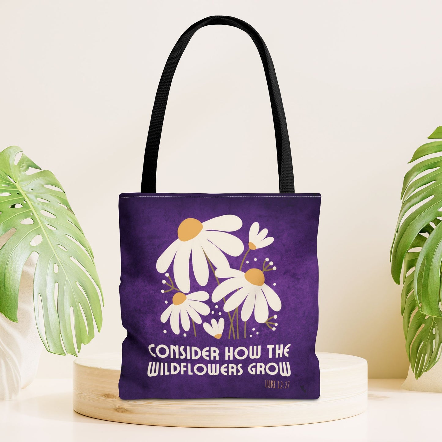 Consider How The Wildflowers Grow Tote Bag - Christian Tote Bag