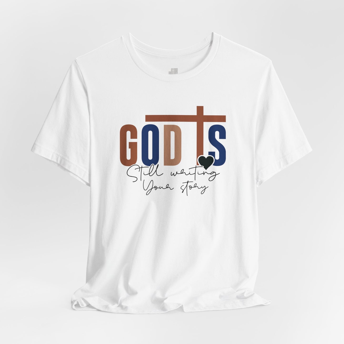 Blue God is Still Writing Your Story Christian Soft Cotton Tee