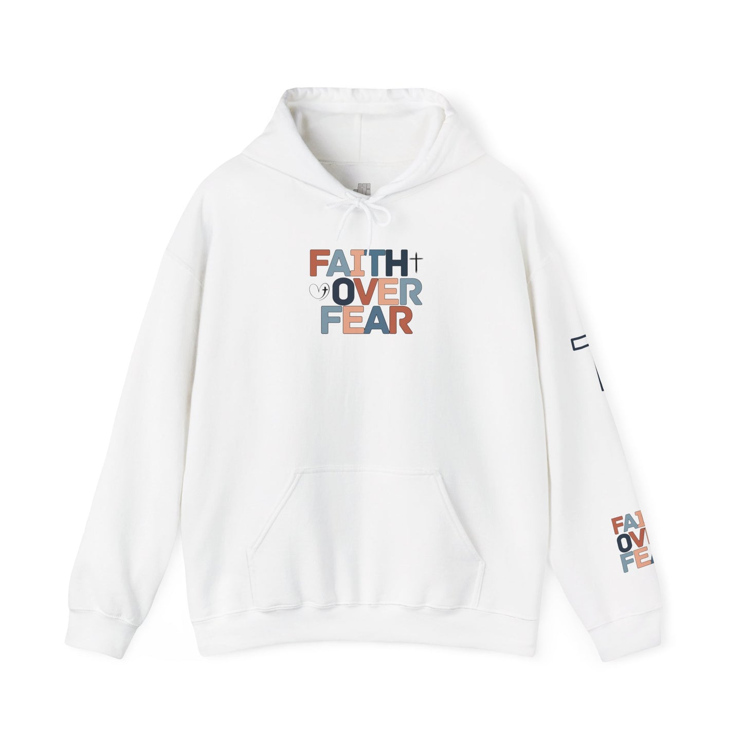 Faith Over Fear Hoodie - Isaiah 41:10 Bible Verse Christian Hoodie