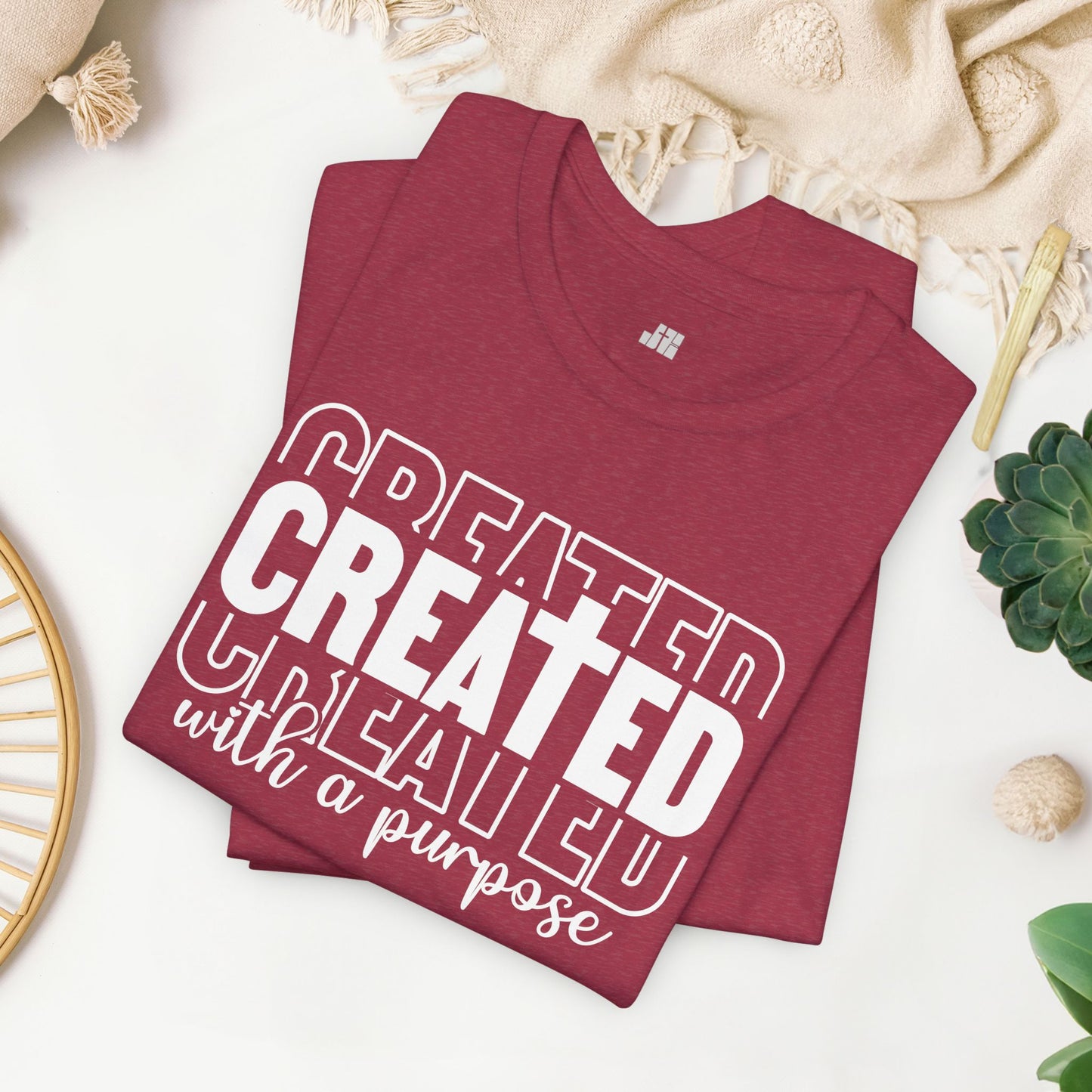 Created with a Purpose Christian Soft Cotton Tee