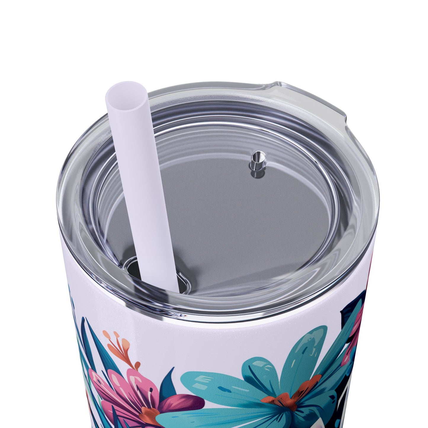 Praise God Skinny Tumbler with Straw - 20oz