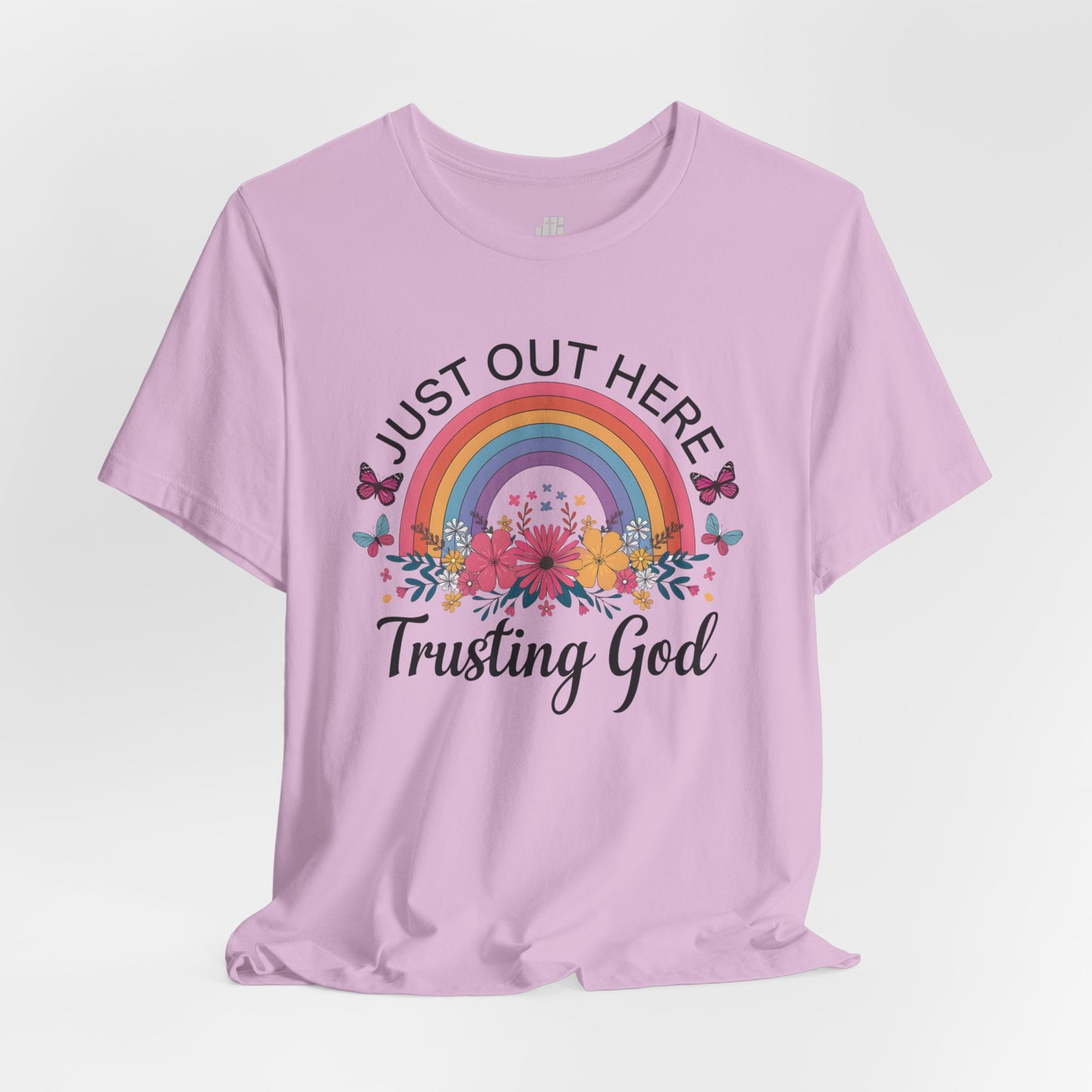 Just Out Here Trusting God Soft Cotton Tee