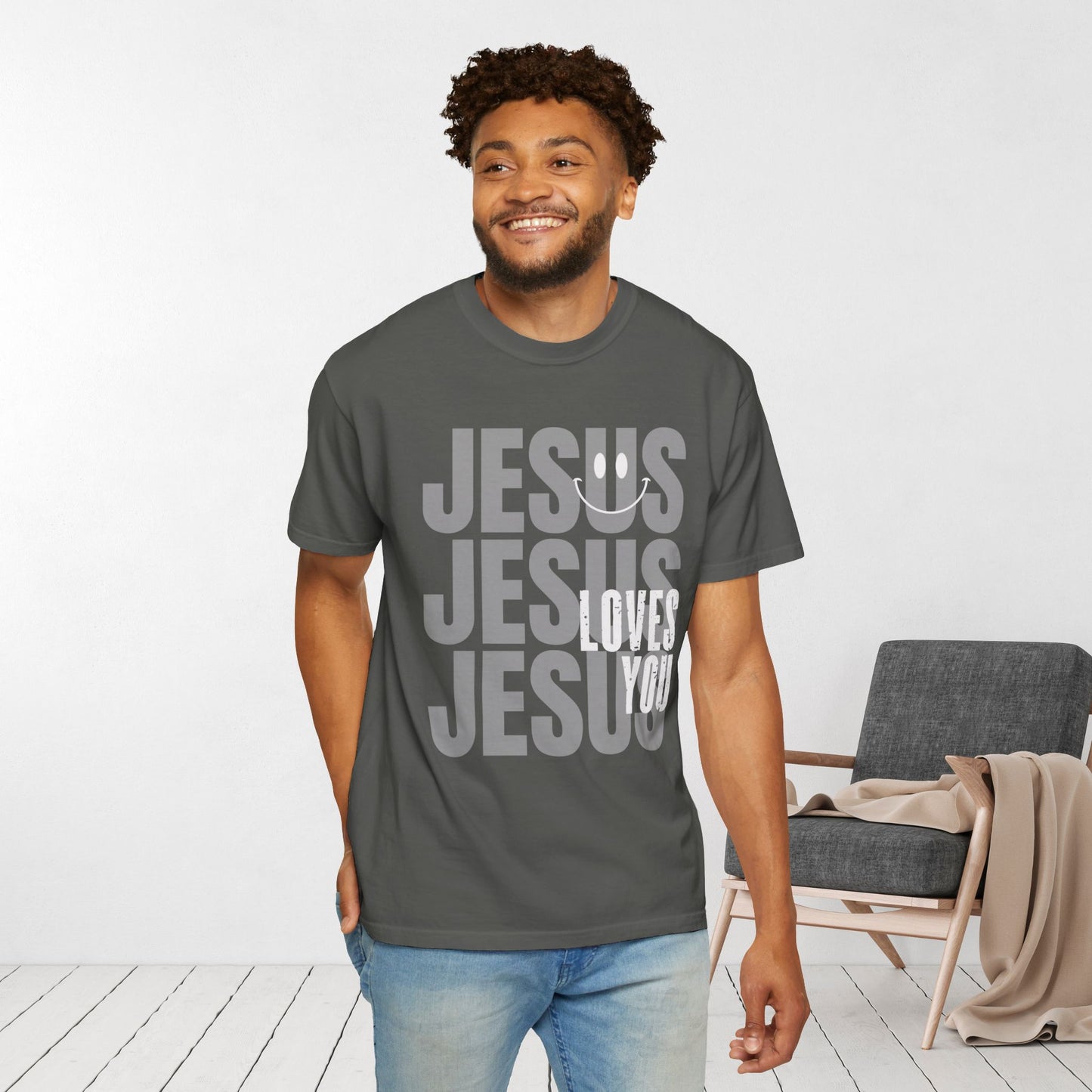 Jesus Loves You Comfort Colors Christian Shirt