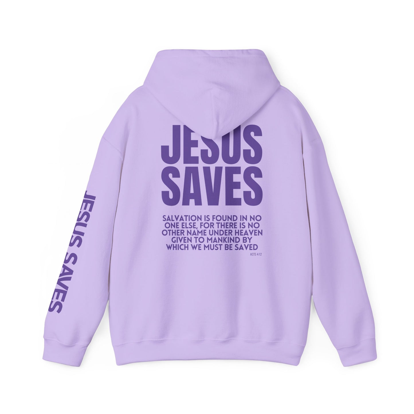 Jesus Saves Hoodie - Acts 4:12 Bible Verse Christian Hoodie