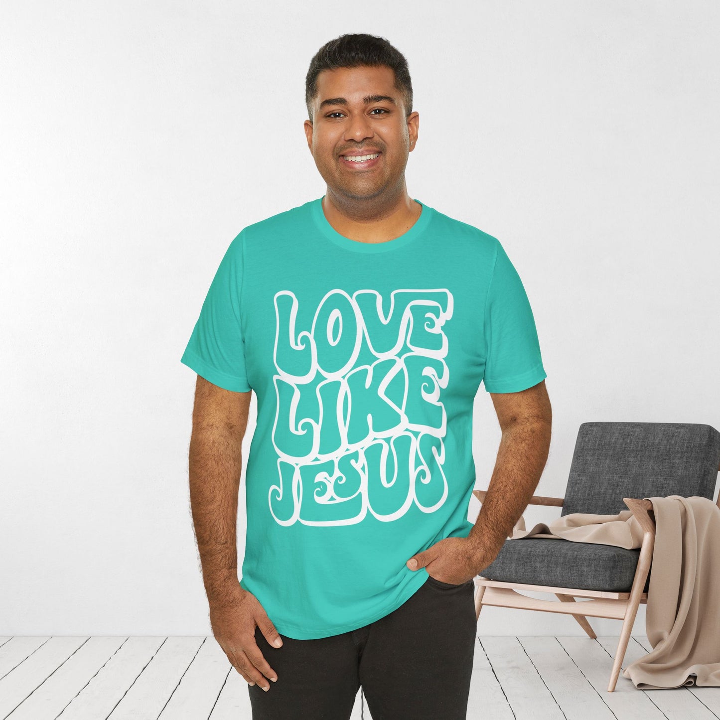 Love Like Jesus Soft Cotton Tee - Christian Shirt