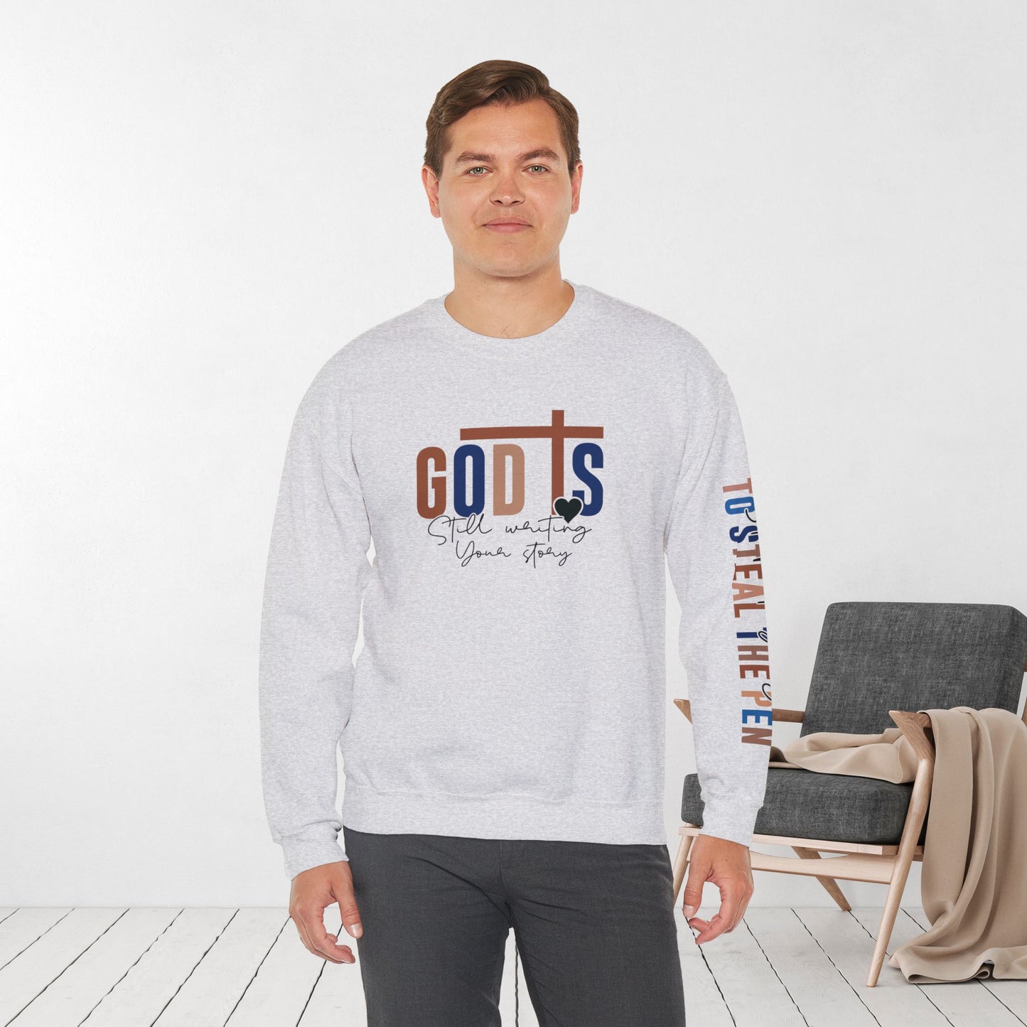 Blue God is Still Writing Your Story Christian Sweatshirt