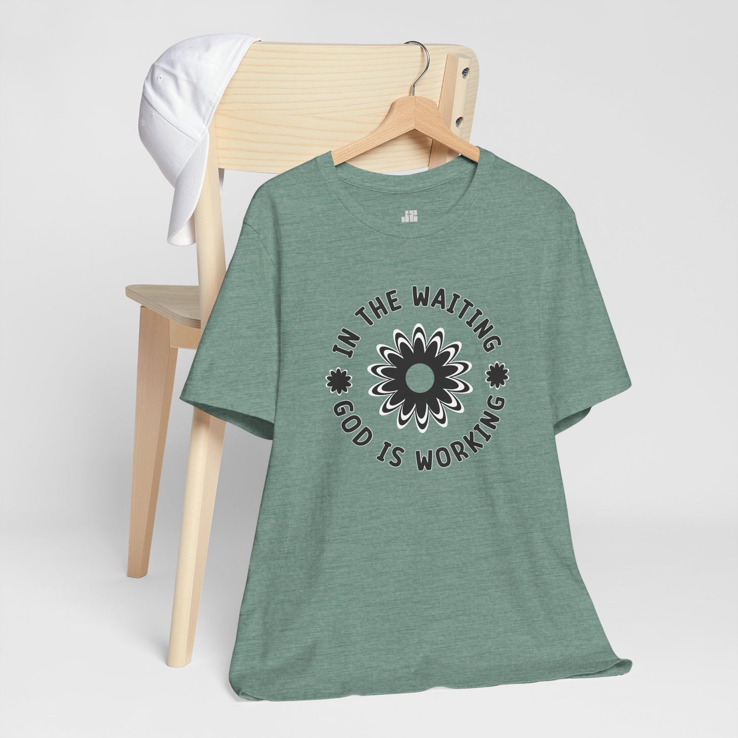 In the Waiting God is Working Soft Cotton Tee - Christian Shirt