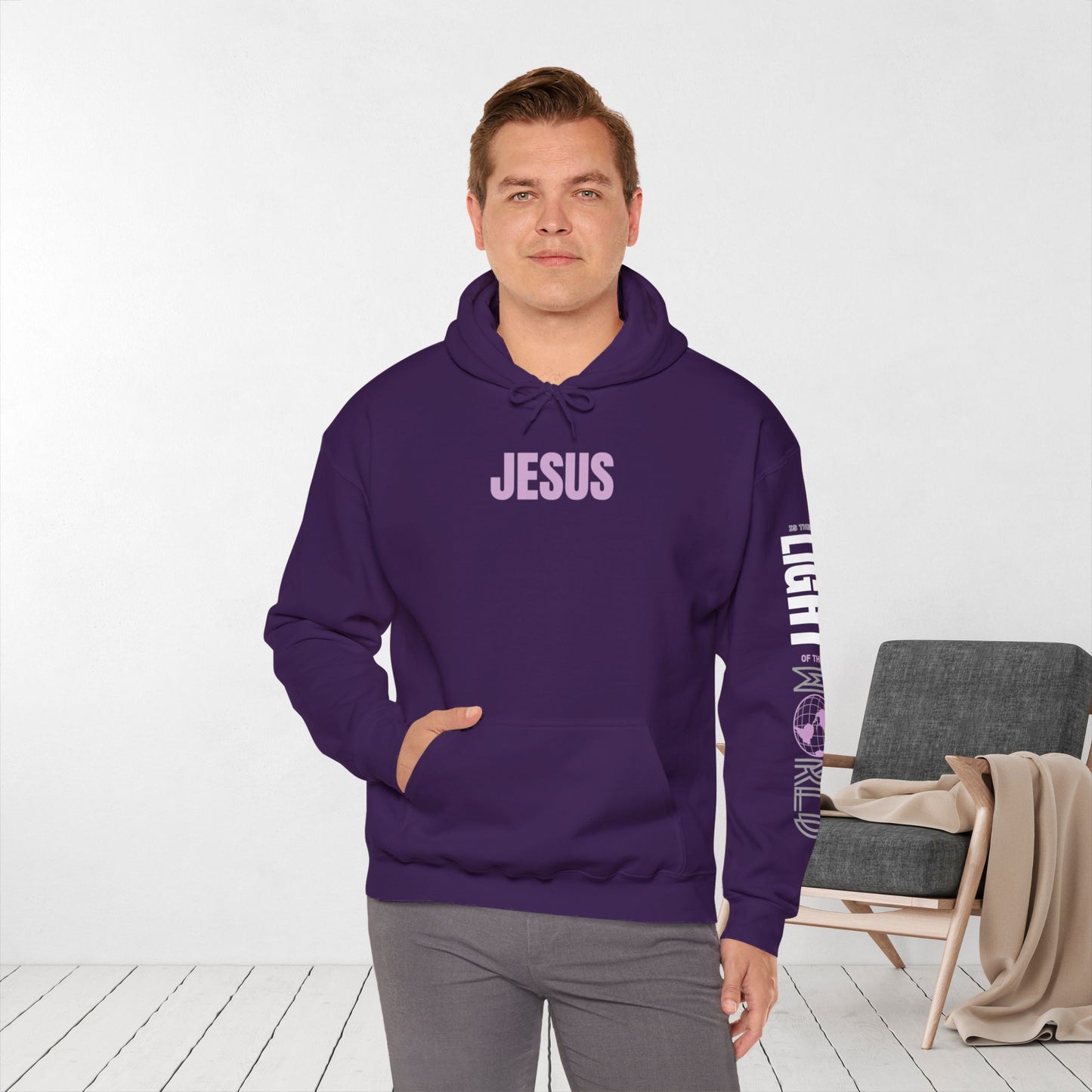 Follow Jesus Hoodie - Jesus is the Light of the World Hoodie - John 8:12 Hoodie