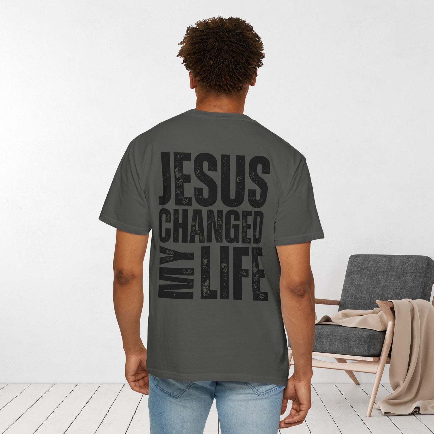 Comfort Colors Jesus Changed My Life Christian Shirt