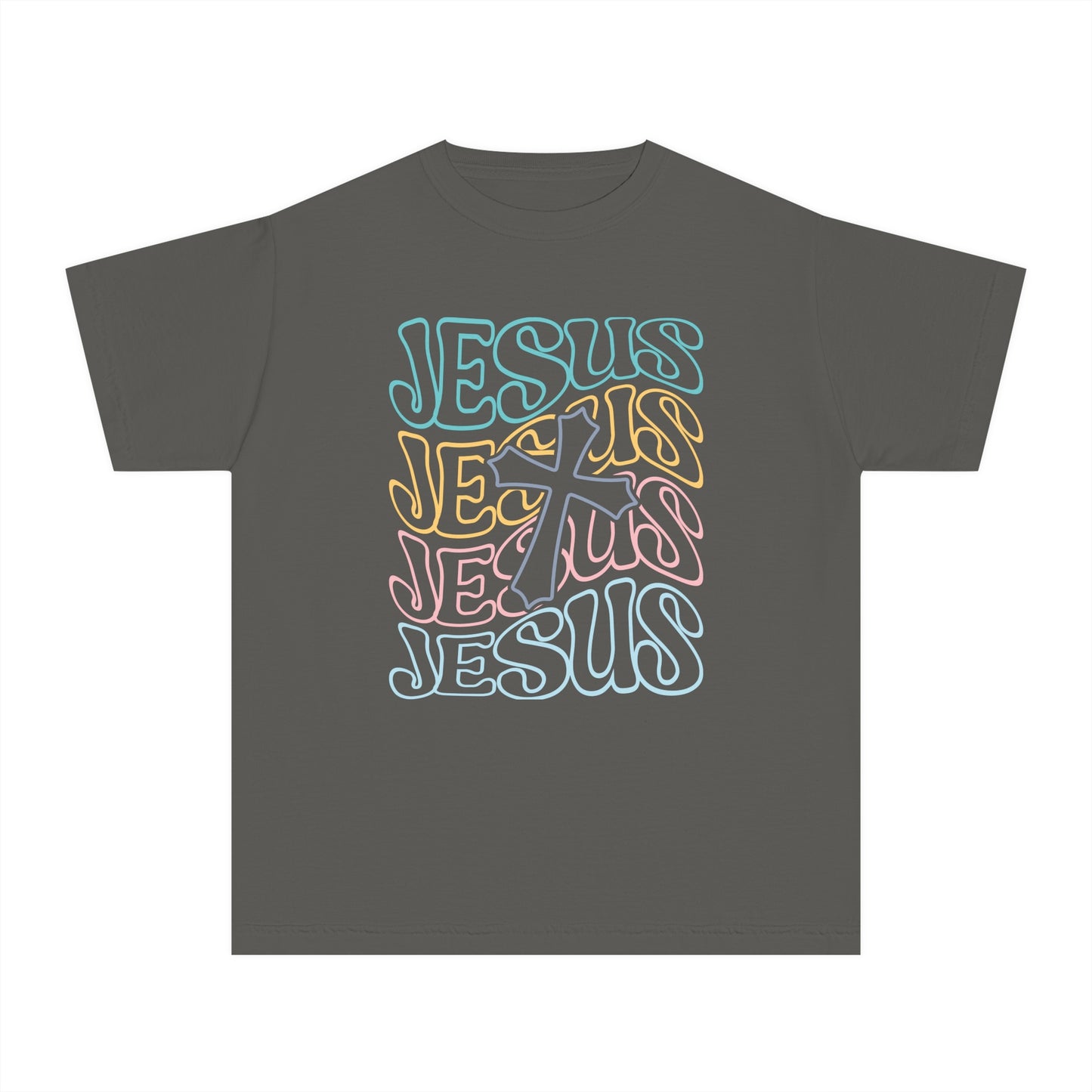 Jesus Comfort Colors Youth Christian Tee