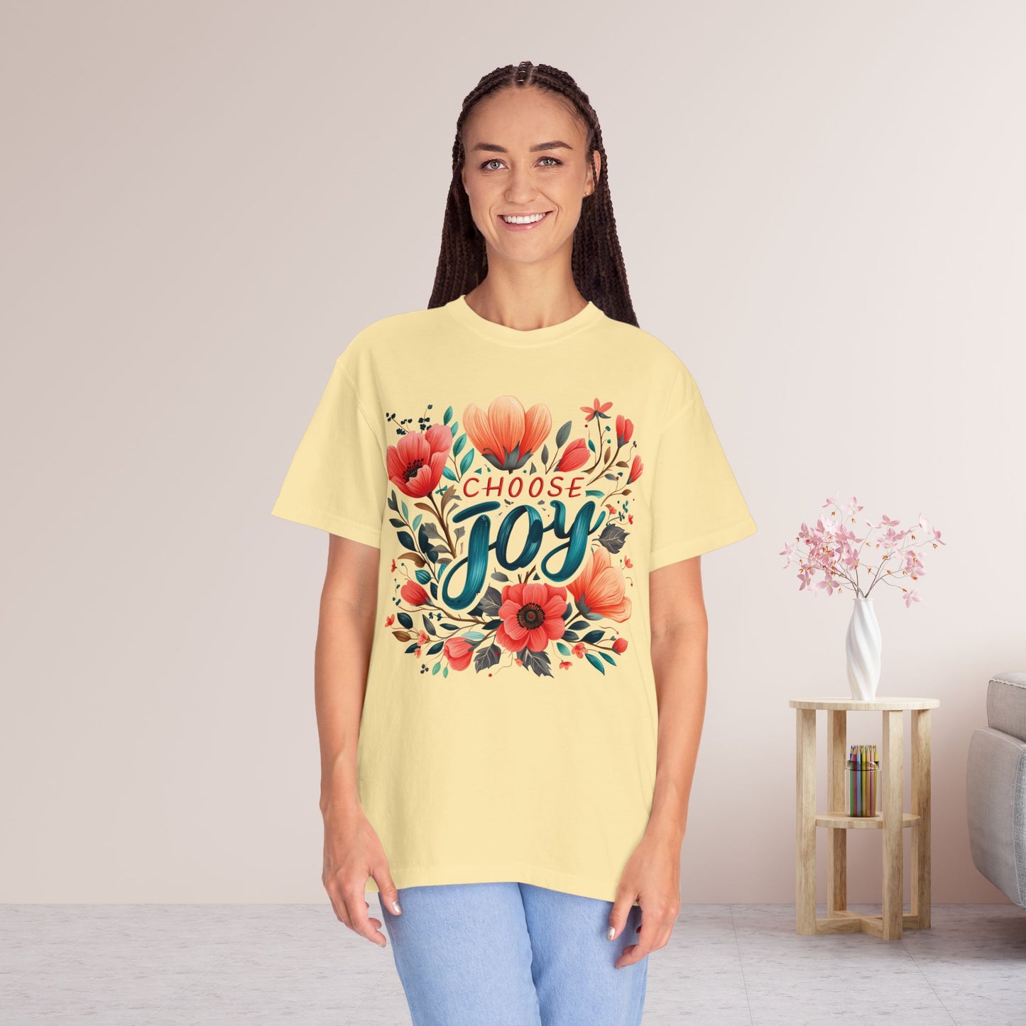 Women's Comfort Colors Choose Joy Tee - Christian Shirt