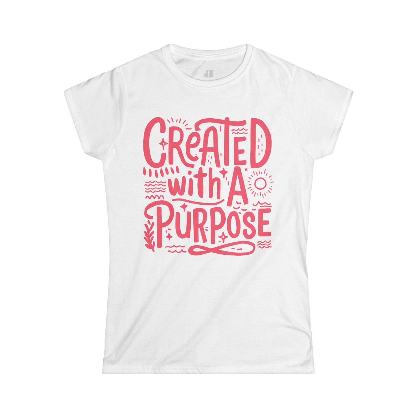 Christian Women's Created With A Purpose Softstyle T-shirt