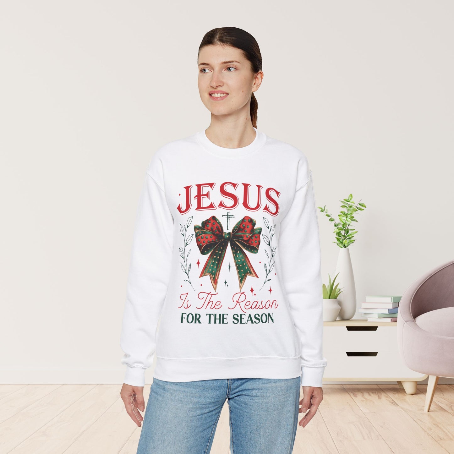 Jesus Is The Reason For The Season Christian Sweatshirt - Christmas Pullover