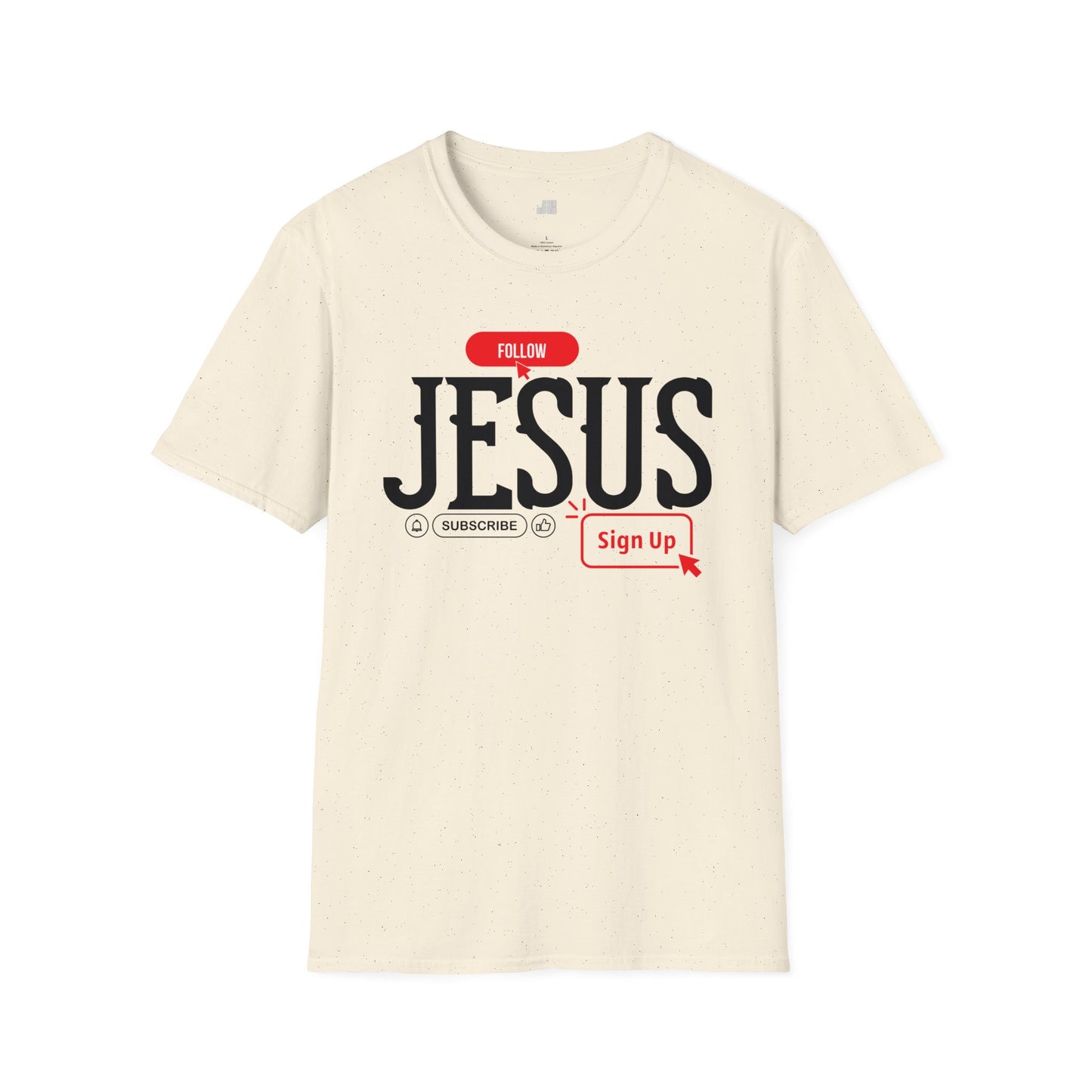 Unisex Follow Jesus Softstyle T-shirt - Trendy  Christian Tee