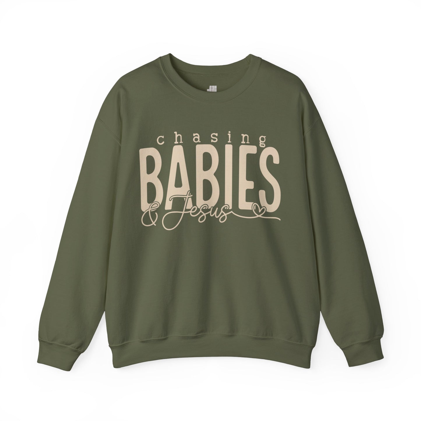 Chasing Babies & Jesus Sweatshirt - Christian Mom Sweatshirt