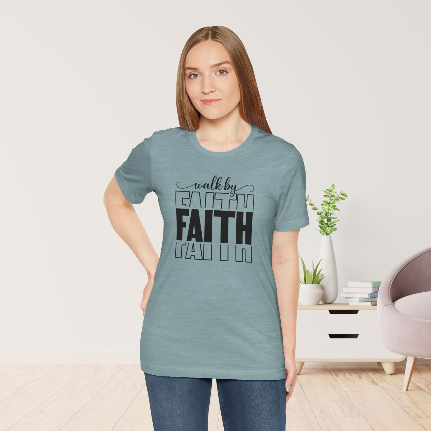 Walk by Faith Christian Soft Cotton Tee