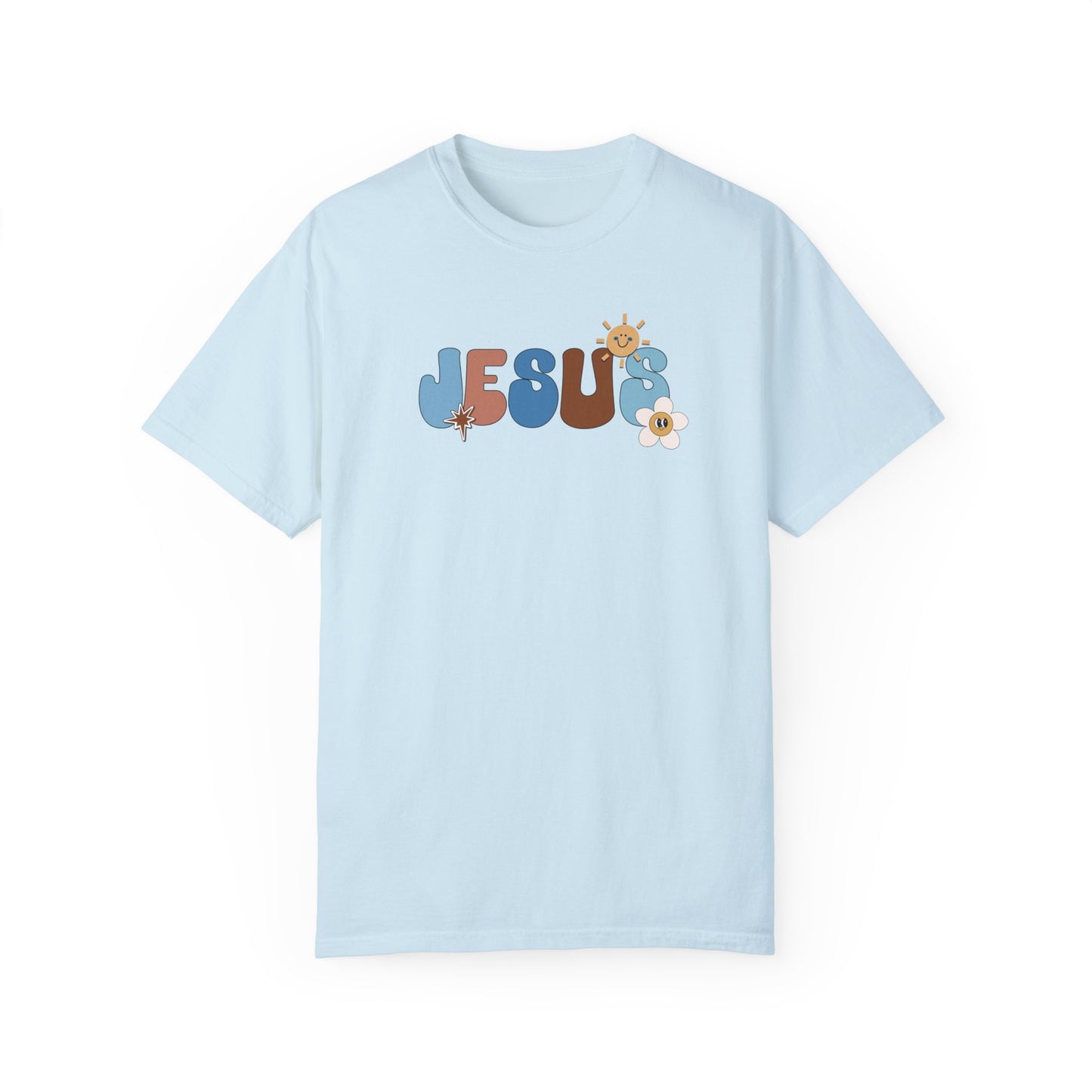 Comfort Colors Blue Jesus is the Way John 14:6 Bible Verse Christian Shirt