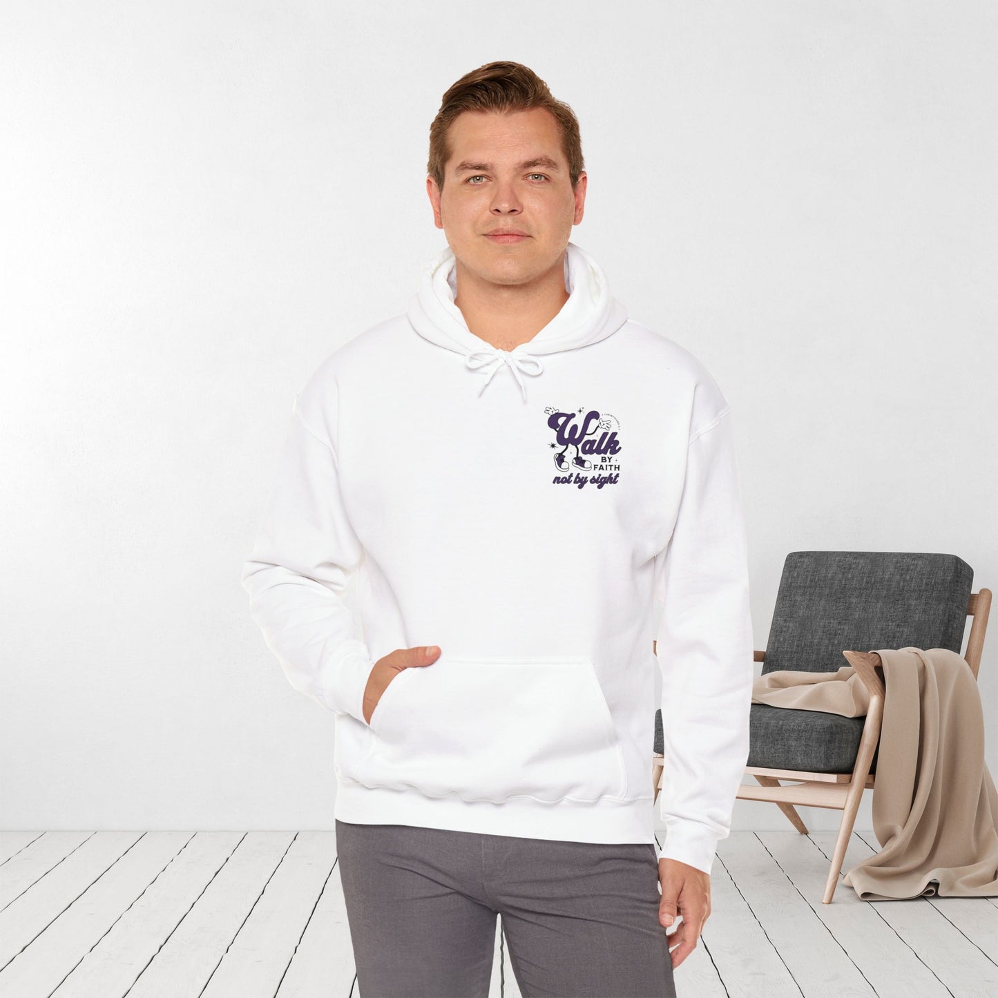 Walk By Faith Not By Sight Hoodie - Christian Hoodie