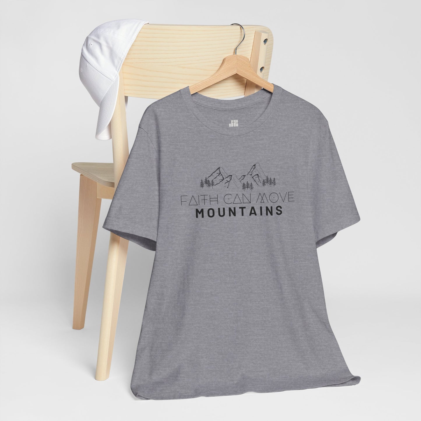 Faith Can Move Mountains Soft Cotton Tee - Matthew 17:20 Bible Verse Shirt