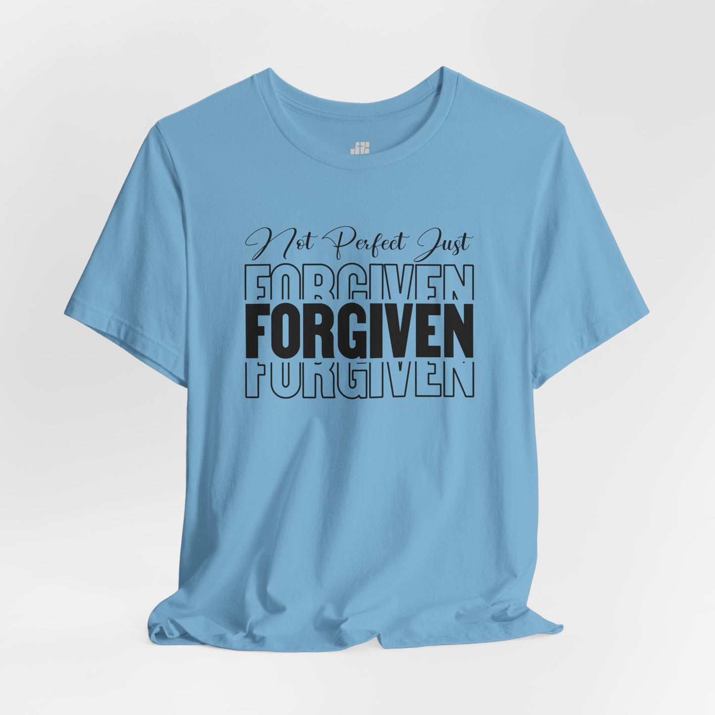 Not Perfect Just Forgiven Christian Soft Cotton Tee