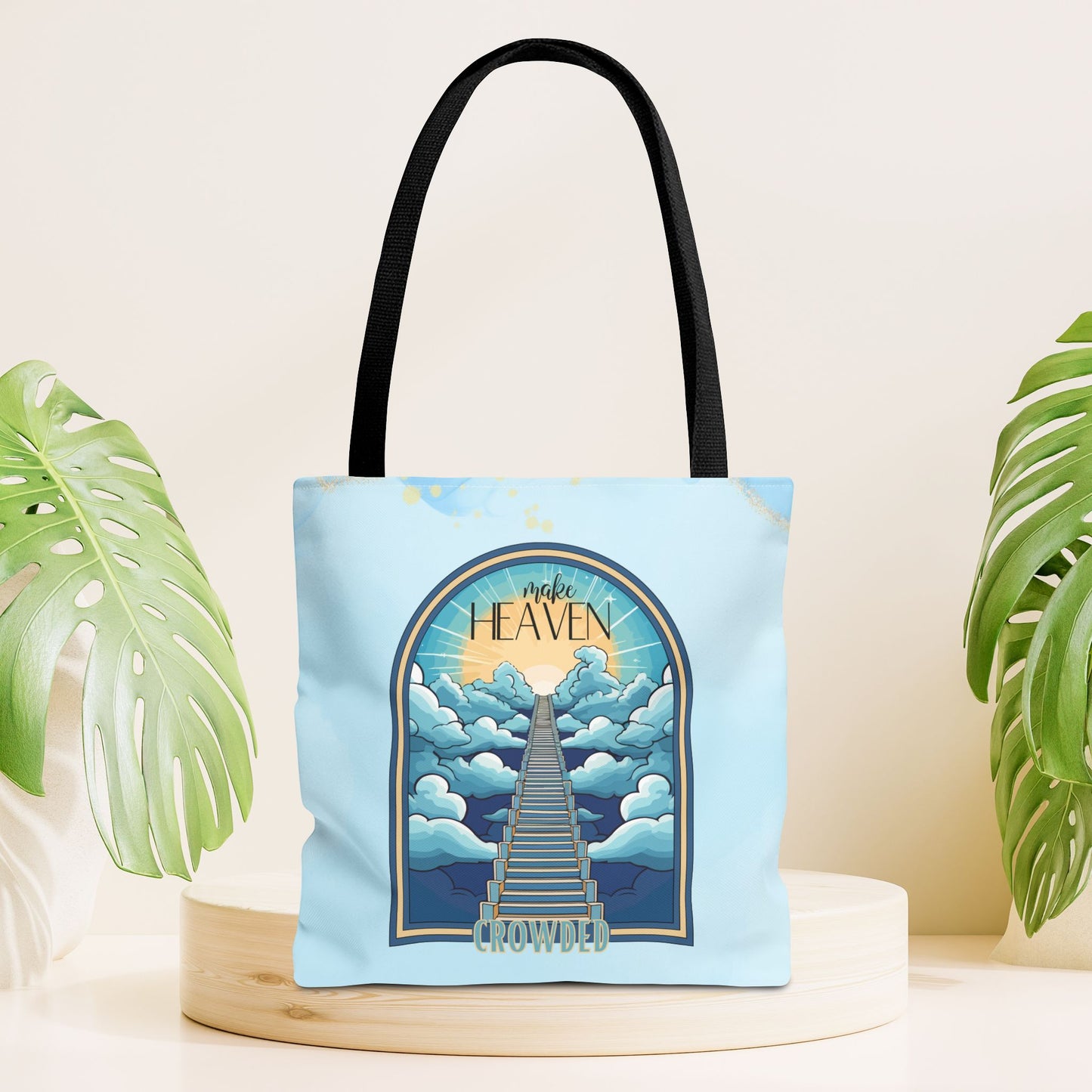 Make Heaven Crowded Tote Bag - Christian Tote Bag