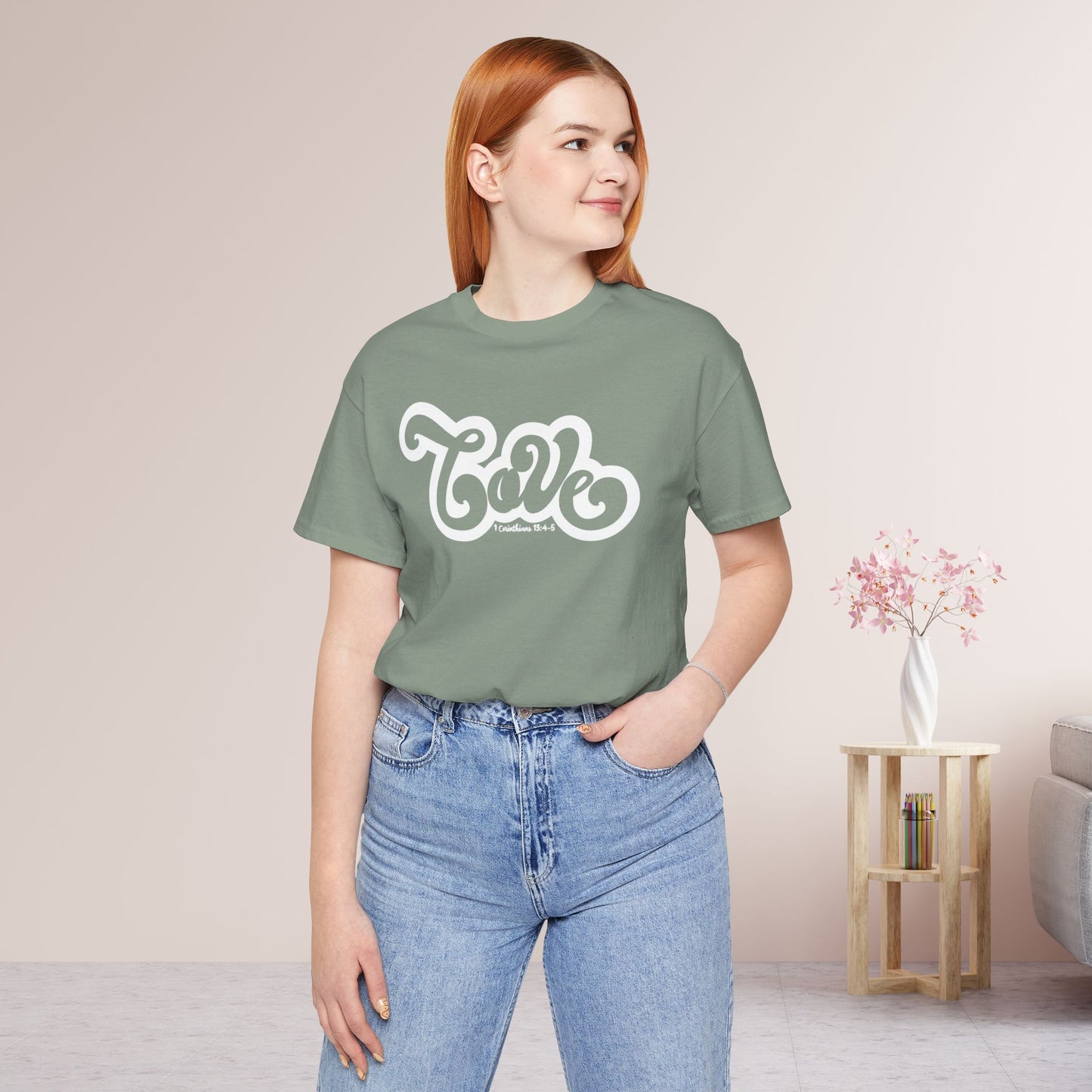 Love Shirt - Bible Verse Christian Soft Cotton Tee