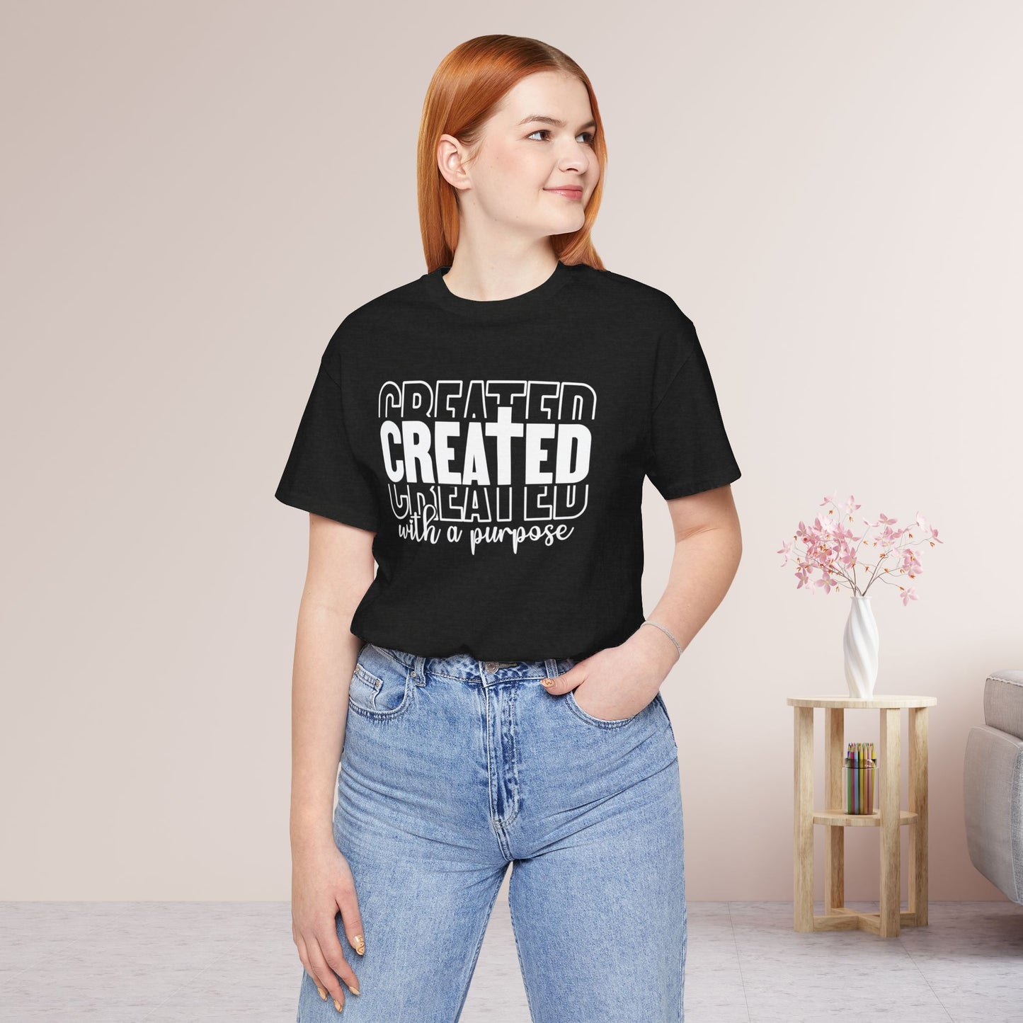 Created with a Purpose Christian Soft Cotton Tee