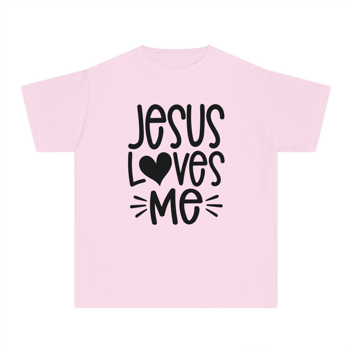 Jesus Loves Me Comfort Colors Youth Christian Tee