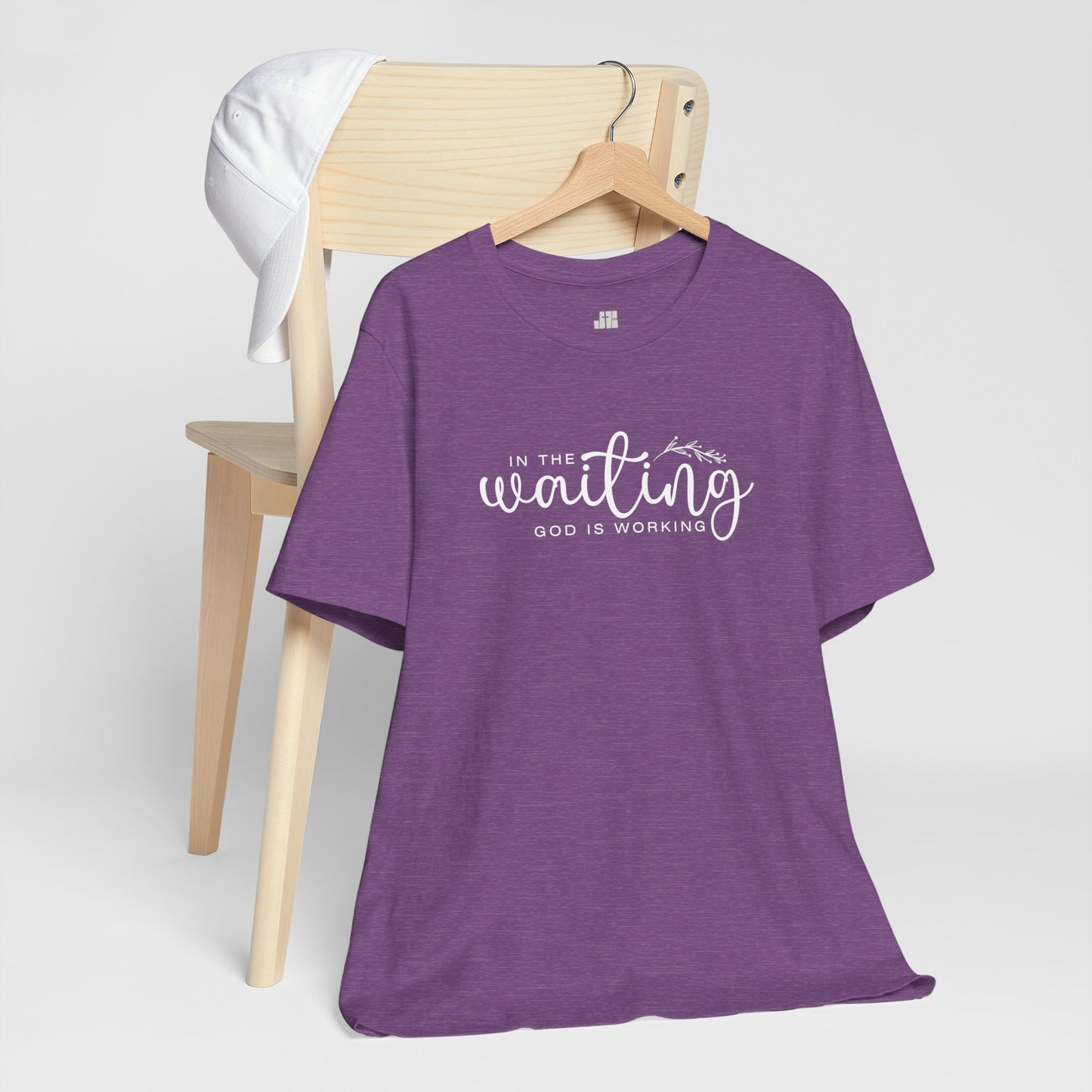 In the Waiting God is Working Christian Soft Cotton Tee