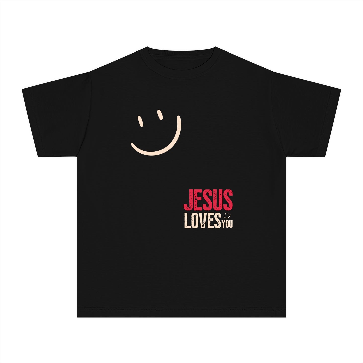 Trendy Jesus Loves You Comfort Colors Youth Christian Shirt