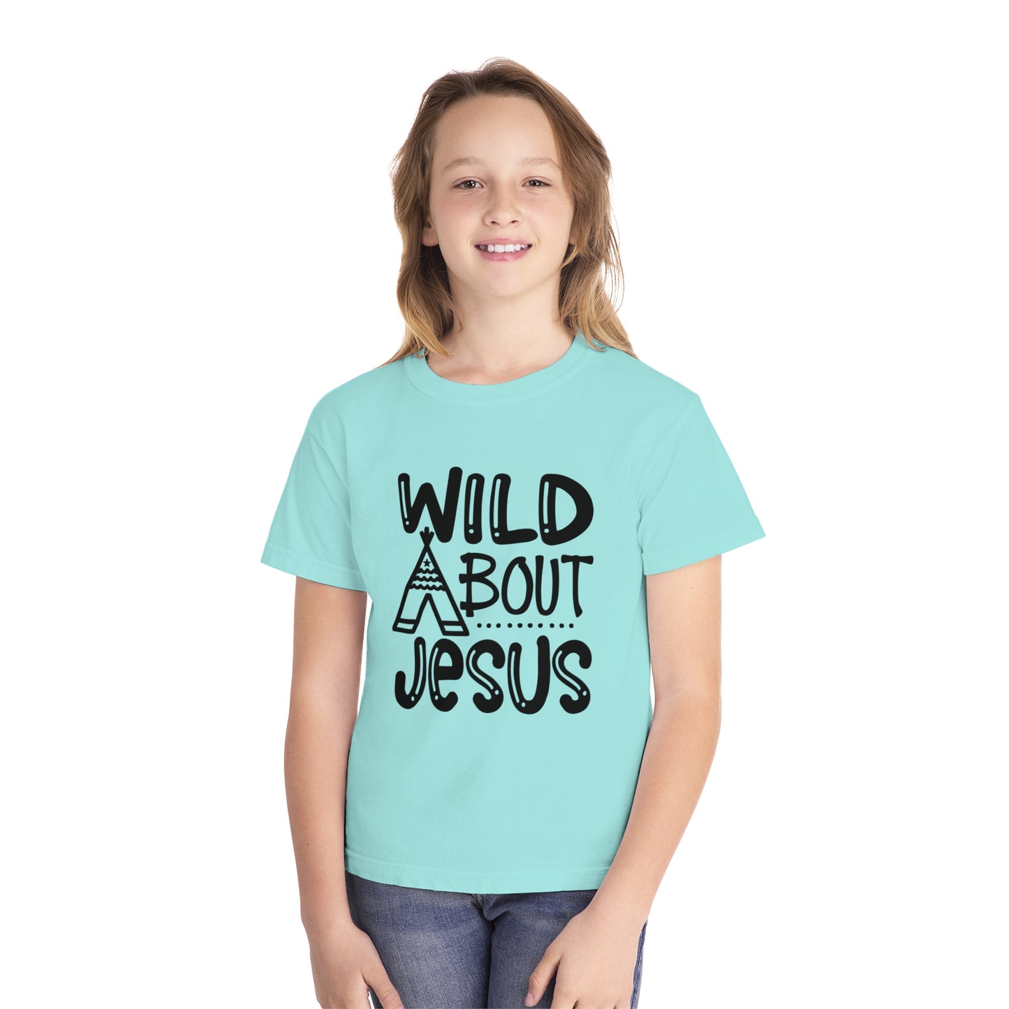 Wild About Jesus Comfort Colors Youth Christian T-shirt