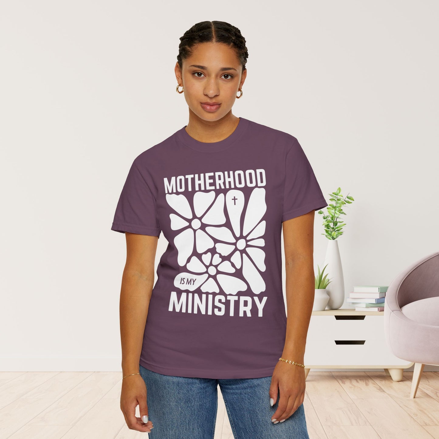 Motherhood is My Ministry Comfort Colors Tee