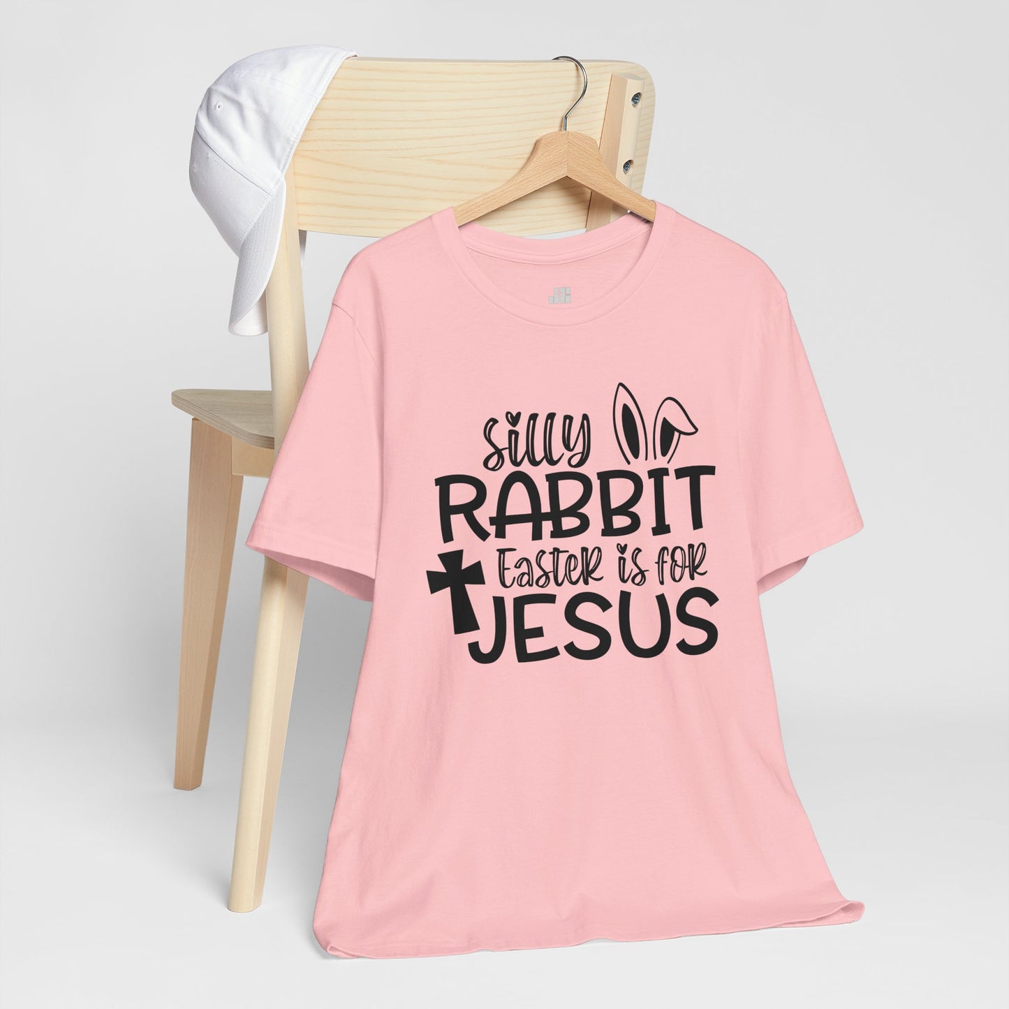 Silly Rabbit Easter is for Jesus Christian Soft Cotton Tee - Easter Shirt