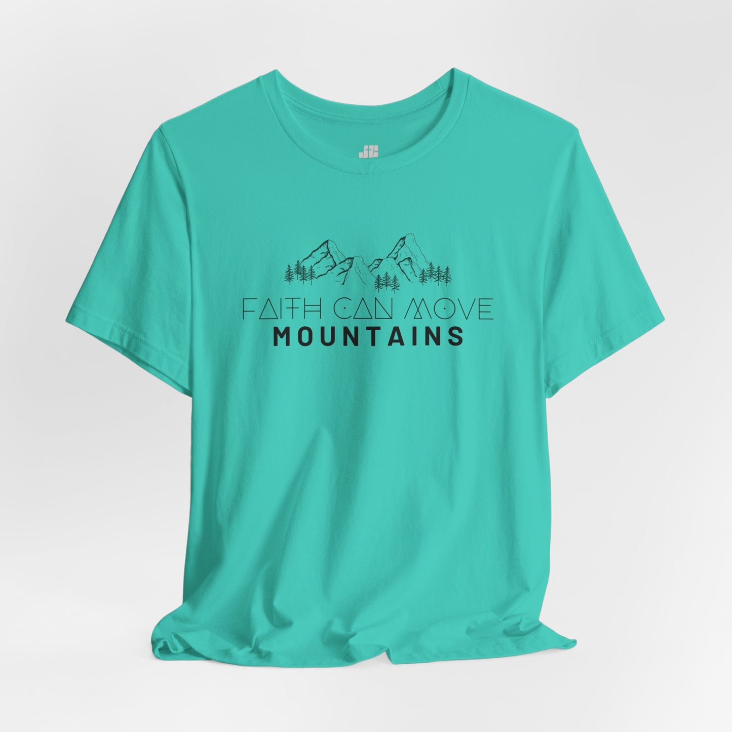 Faith Can Move Mountains Soft Cotton Tee - Matthew 17:20 Bible Verse Shirt