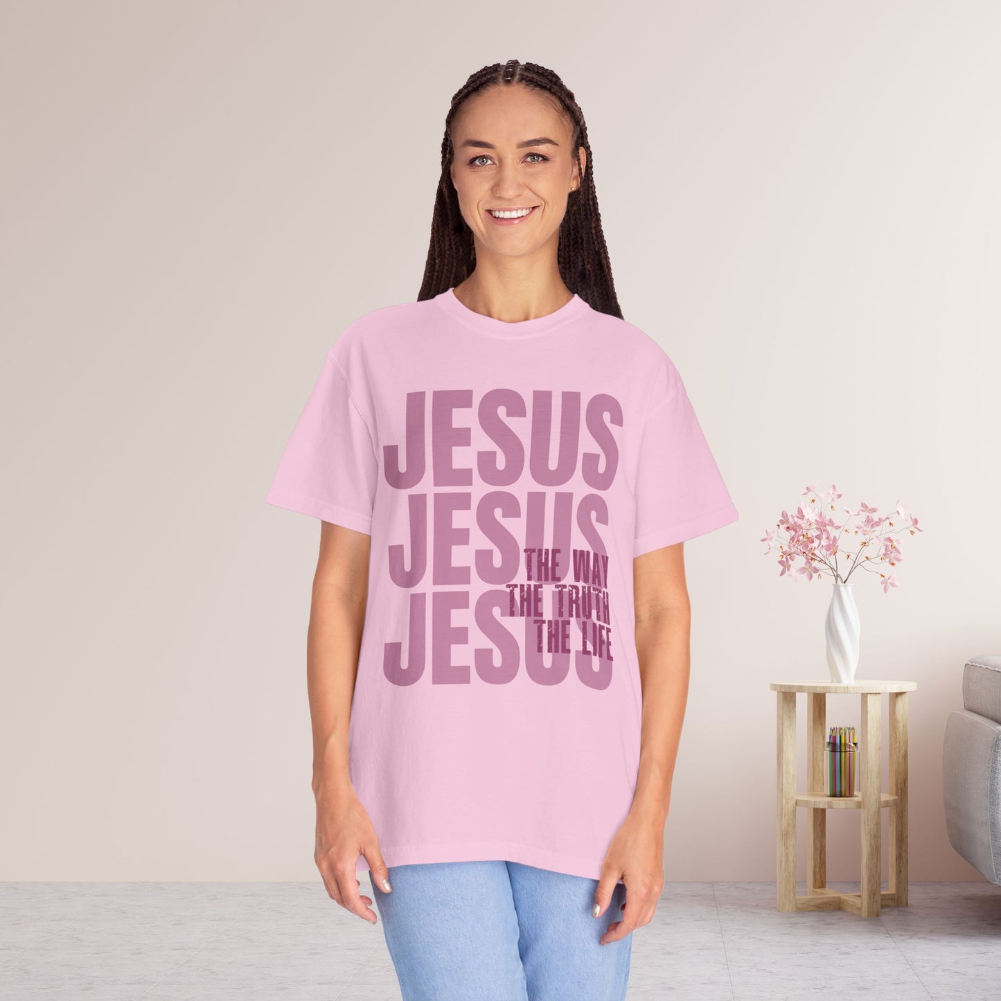 Comfort Colors Jesus Shirt - Bible Verse Shirt John 14:6