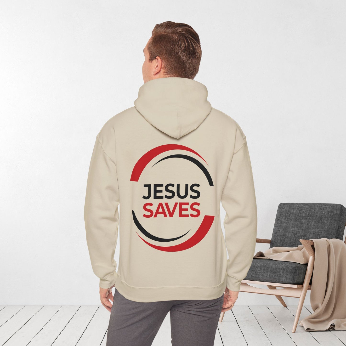 Jesus Saves Hoodie - Acts 4:12 Bible Verse Christian Hoodie