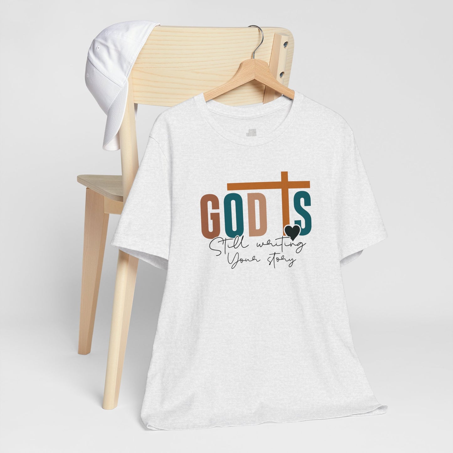 God is Still Writing Your Story Christian Soft Cotton Tee