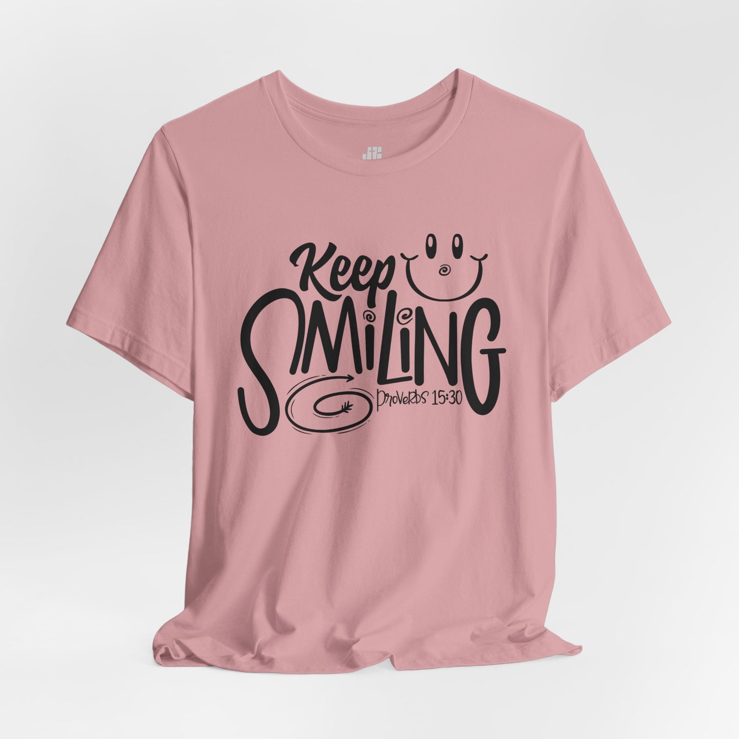 Keep Smiling Soft Cotton Tee - Bible Verse Christian Tee