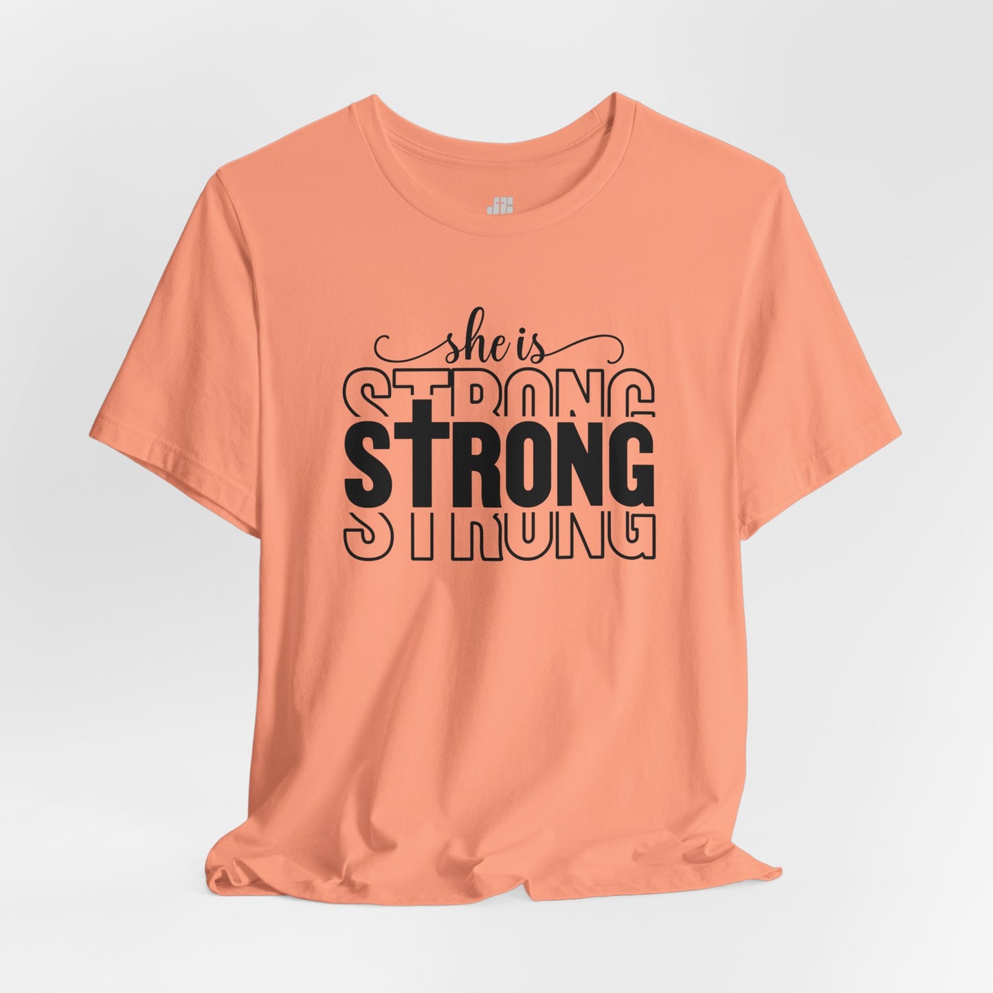 She is Strong Christian Soft Cotton Tee