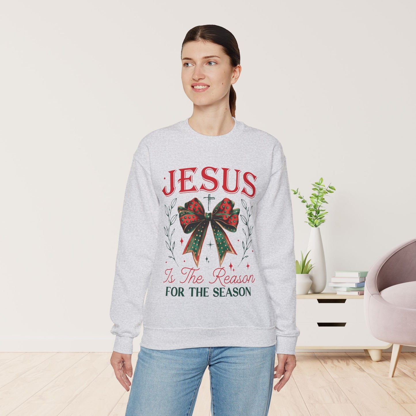 Jesus Is The Reason For The Season Christian Sweatshirt - Christmas Pullover