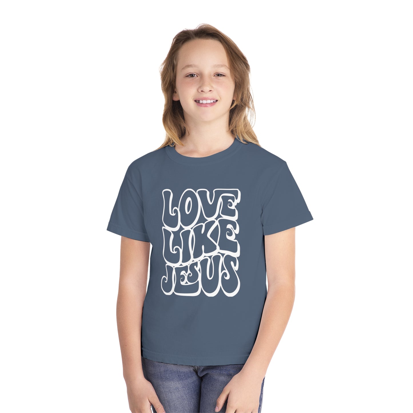 Love Like Jesus Comfort Colors Youth Christian Shirt