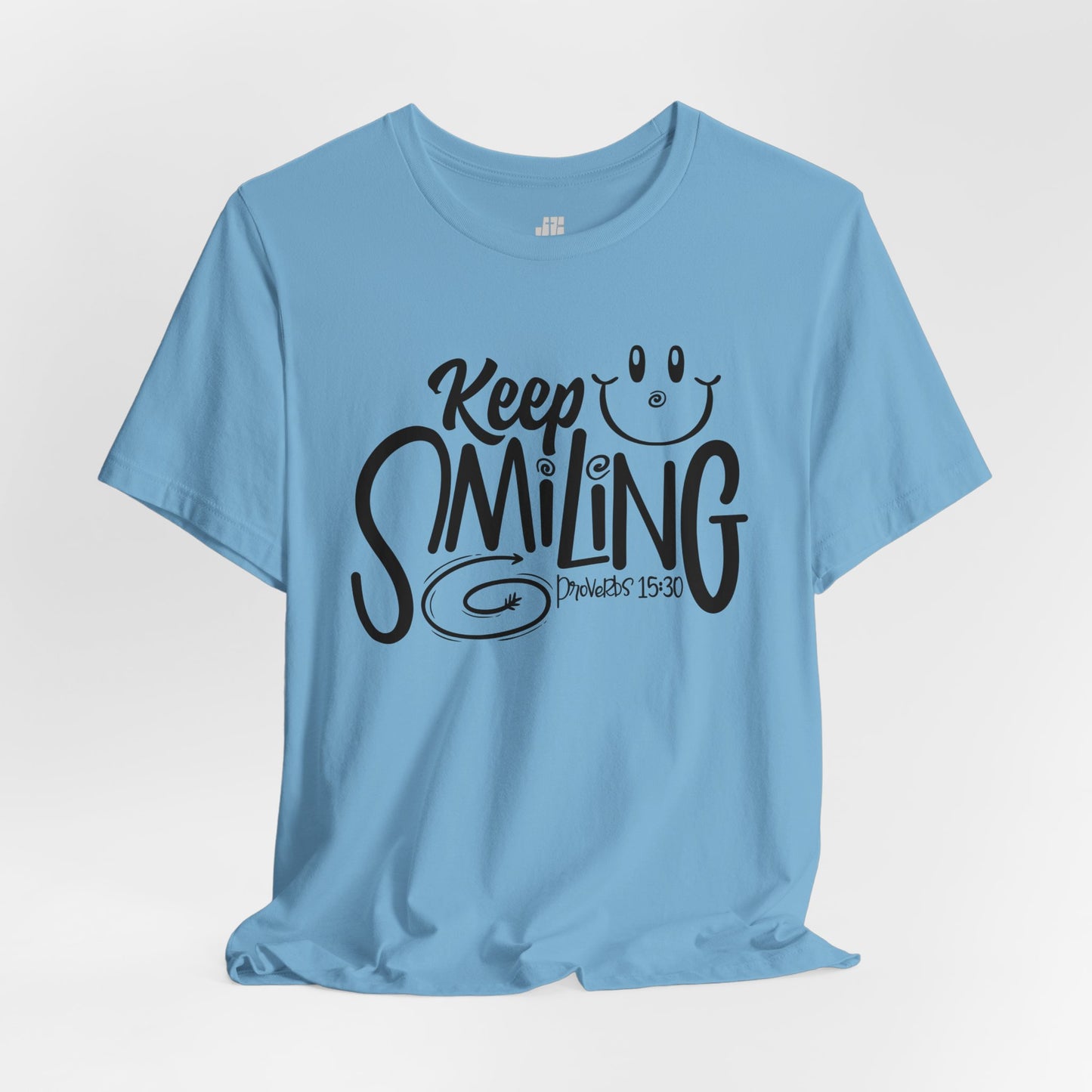 Keep Smiling Soft Cotton Tee - Bible Verse Christian Tee