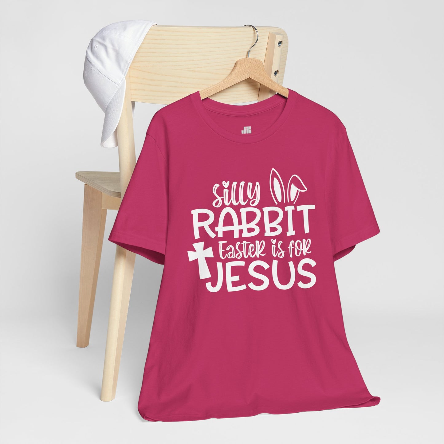 Silly Rabbit Easter is for Jesus Christian Soft Cotton Tee