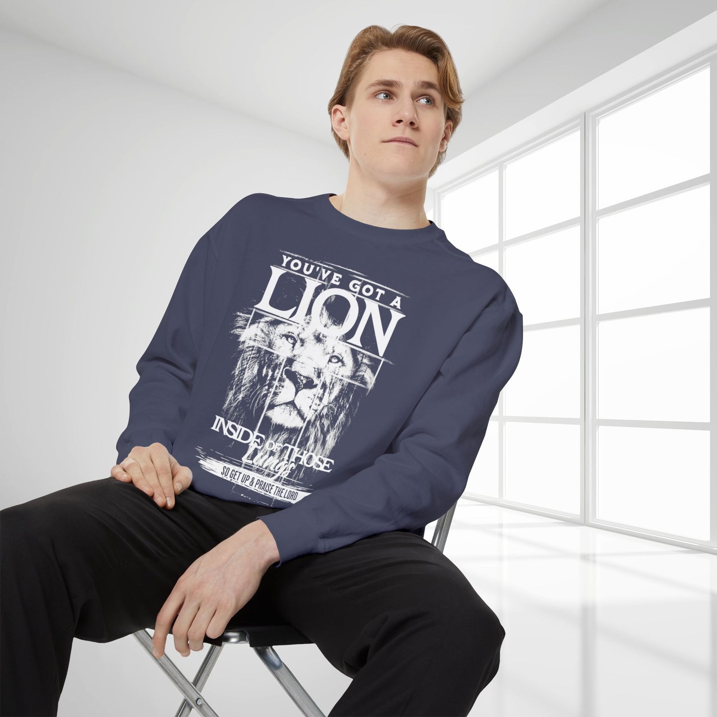 You've Got A Lion Inside of Those Lungs Comfort Colors Sweatshirt